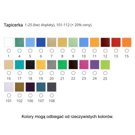 kolory obić,kolor tapicerki,tapicerka,tapicerka kostki rehabilitacyjnej kl7