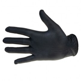 rękawiczki, jednorazowe, nitrylowe, diagnostyczne, czarne, rozmiar XL, 100 sztuk